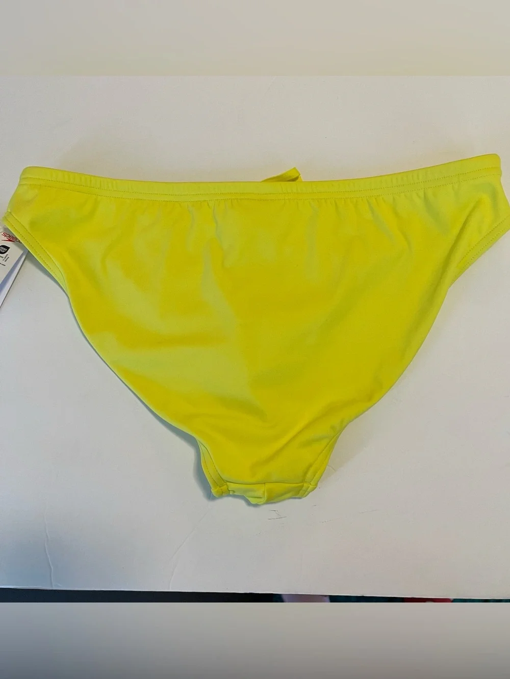 Speedo Swim Brief Mens Size 36 Yellow New With Tags Lemon Drizzle
